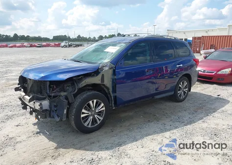 2017 Nissan Pathfinder S z USA, uszkodzony, nr VIN 5N1DR2MN8HC628449